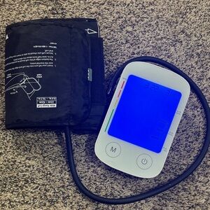 Target Digital Blood Pressure Monitor with Blue Screen and Black Cuff